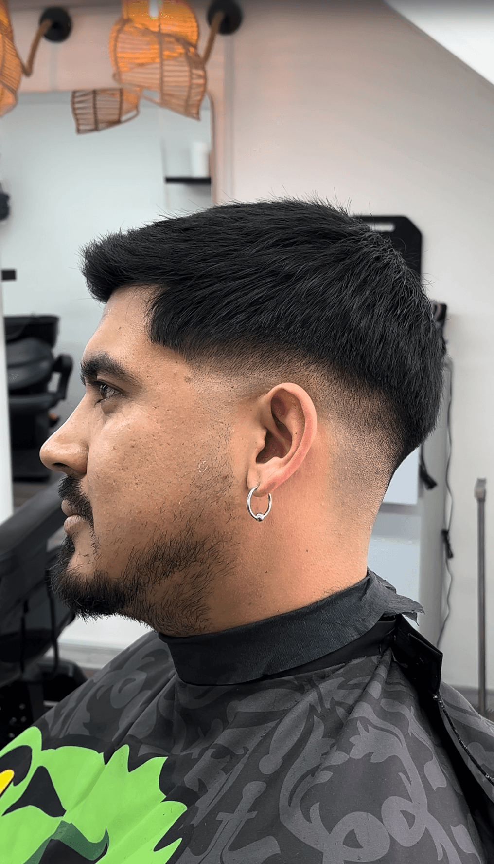 Fade clásico con barba